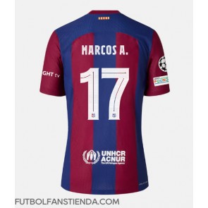 Barcelona Marcos Alonso #17 Primera Equipación 2023-24 Manga Corta